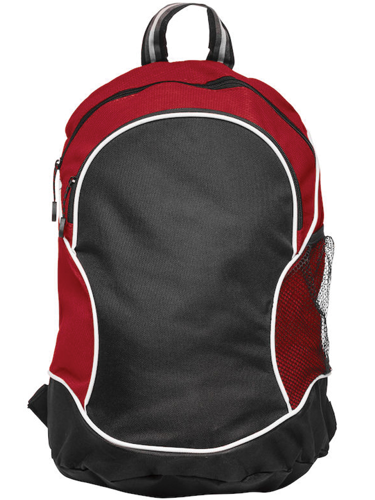 Ryggsekk Clique Basic Backpack, Sort med rødt
